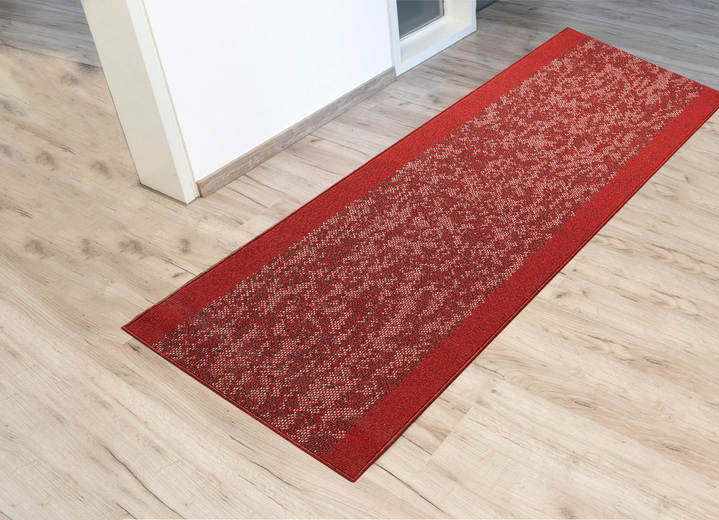 Läufer & Stufenmatten - Strapazierfähige und hübsche Läufer, in Größe 102 (Läufer, 67 cm breit) bis 106 (Läufer, 100 cm breit), in Farbe ROT Ansicht 1