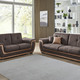 Funktions-Polstermöbel - Polstermöbel mit Liegefunktion und Bettkasten – Farbe DUNKELBRAUN-BRAUN – Ansicht 1 Funktions-Polstermöbel - Polstermöbel mit Liegefunktion und Bettkasten, in Farbe GRAU-CREME, in Ausführung Polstergruppe, 2-teilig mit Sessel – Farbe DUNKELBRAUN-BRAUN – Ansicht 1