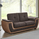 Funktions-Polstermöbel - Polstermöbel mit Liegefunktion und Bettkasten – Farbe DUNKELBRAUN-BRAUN – Ansicht 2 Funktions-Polstermöbel - Polstermöbel mit Liegefunktion und Bettkasten, in Farbe GRAU-CREME, in Ausführung Polstergruppe, 2-teilig mit Sessel – Farbe DUNKELBRAUN-BRAUN – Ansicht 2