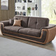 Funktions-Polstermöbel - Polstermöbel mit Liegefunktion und Bettkasten – Farbe DUNKELBRAUN-BRAUN – Ansicht 8 Funktions-Polstermöbel - Polstermöbel mit Liegefunktion und Bettkasten, in Farbe GRAU-CREME, in Ausführung Polstergruppe, 2-teilig mit Sessel – Farbe DUNKELBRAUN-BRAUN – Ansicht 8