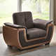 Funktions-Polstermöbel - Polstermöbel mit Liegefunktion und Bettkasten – Farbe DUNKELBRAUN-BRAUN – Ansicht 3 Funktions-Polstermöbel - Polstermöbel mit Liegefunktion und Bettkasten, in Farbe GRAU-CREME, in Ausführung Polstergruppe, 2-teilig mit Sessel – Farbe DUNKELBRAUN-BRAUN – Ansicht 3