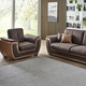 Funktions-Polstermöbel - Polstermöbel mit Liegefunktion und Bettkasten – Farbe DUNKELBRAUN-BRAUN – Ansicht 7 Funktions-Polstermöbel - Polstermöbel mit Liegefunktion und Bettkasten, in Farbe GRAU-CREME, in Ausführung Polstergruppe, 2-teilig mit Sessel – Farbe DUNKELBRAUN-BRAUN – Ansicht 7