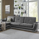 Funktions-Polstermöbel - Polstermöbel mit Liegefunktion und Bettkasten – Farbe ANTHRAZIT-GRAU – Ansicht 4 Funktions-Polstermöbel - Polstermöbel mit Liegefunktion und Bettkasten, in Farbe GRAU-CREME, in Ausführung Polstergruppe, 2-teilig mit Sessel – Farbe ANTHRAZIT-GRAU – Ansicht 4