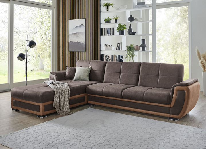 Funktions-Polstermöbel - Polstermöbel mit Liegefunktion und Bettkasten Ansicht 18 Funktions-Polstermöbel - Polstermöbel mit Liegefunktion und Bettkasten, in Farbe GRAU-CREME, in Ausführung Polstergruppe, 2-teilig mit Sessel Ansicht 18