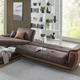 Funktions-Polstermöbel - Polstermöbel mit Liegefunktion und Bettkasten – Farbe DUNKELBRAUN-BRAUN – Ansicht 6 Funktions-Polstermöbel - Polstermöbel mit Liegefunktion und Bettkasten, in Farbe GRAU-CREME, in Ausführung Polstergruppe, 2-teilig mit Sessel – Farbe DUNKELBRAUN-BRAUN – Ansicht 6