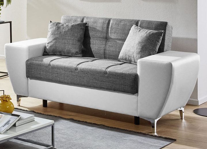 Funktions-Polstermöbel - Frei im Raum aufstellbare Polstermöbel mit Bettkasten und Liegefunktion, in Farbe ANTHRAZIT-SCHWARZ, in Ausführung Sessel Ansicht 8