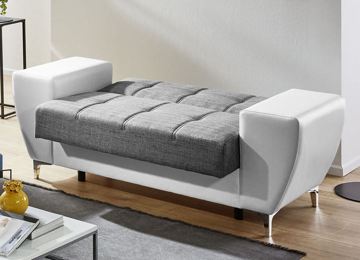 Funktions-Polstermöbel - Frei im Raum aufstellbare Polstermöbel mit Bettkasten und Liegefunktion, in Farbe ANTHRAZIT-SCHWARZ, in Ausführung Sessel Ansicht 9