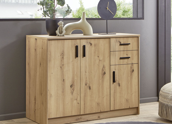 Sideboards & Kommoden - Kombistarke Kommodenserie, in Farbe ARTISAN EICHE-KASCHMIR, in Ausführung Kommode, 2-türig, 5 Schubladen Ansicht 6
