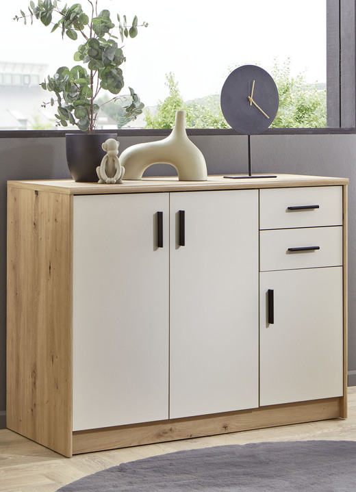 Sideboards & Kommoden - Kombistarke Kommodenserie, in Farbe ARTISAN EICHE-KASCHMIR, in Ausführung Kommode, 2-türig, 5 Schubladen Ansicht 2