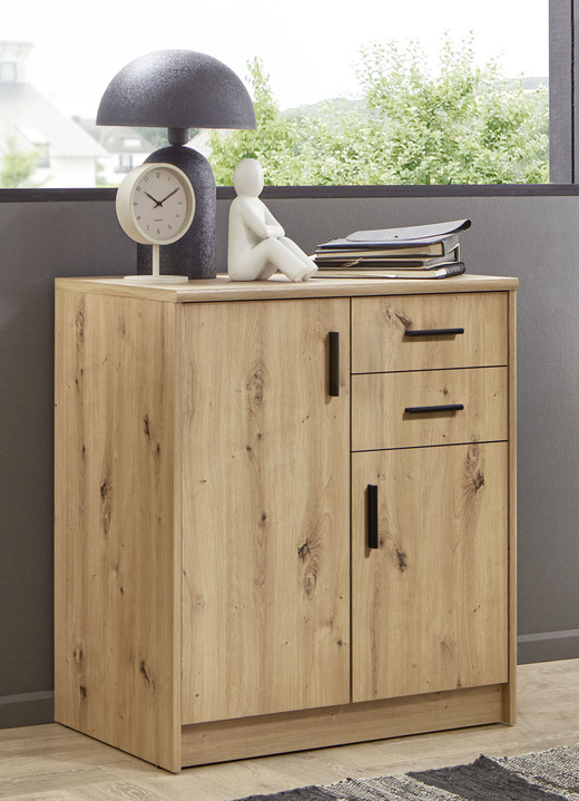 Sideboards & Kommoden - Kombistarke Kommodenserie, in Farbe ARTISAN EICHE-KASCHMIR, in Ausführung Kommode, 2-türig, 5 Schubladen Ansicht 7