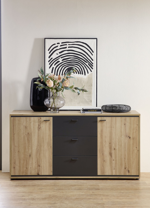 - Modernes Sideboard, in Farbe ARTISAN EICHE-GRAFIT Ansicht 1