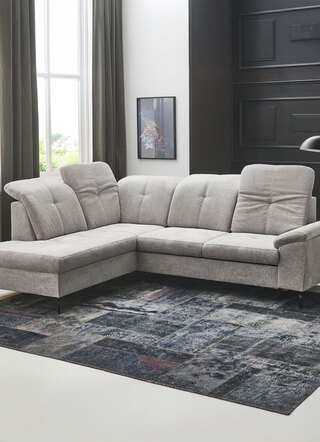 Moderne Polsterecke mit Bettfunktion und Bettkasten