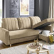 Funktions-Polstermöbel - Polsterecke mit Bettfunktion und Bettkastenn, in Farbe BEIGE – Farbe BEIGE – Ansicht 2