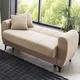 Funktions-Polstermöbel - Frei im Raum aufstellbare Polstermöbel mit Bettfunktion – Farbe BEIGE – Ansicht 12 Funktions-Polstermöbel - Frei im Raum aufstellbare Polstermöbel mit Bettfunktion, in Farbe BRAUN, in Ausführung Zweisitzer – Farbe BEIGE – Ansicht 12