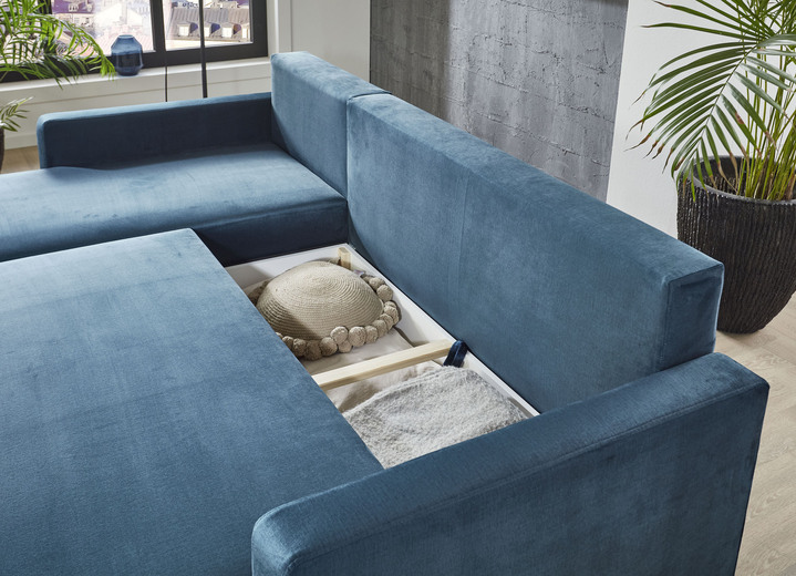 Funktions-Polstermöbel - Polsterecke mit Funktion, in Farbe BLAU Ansicht 5