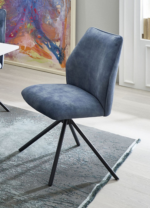 Sitzmöbel - Moderne Stühle, 2er-Set, in Farbe BLAU Ansicht 1