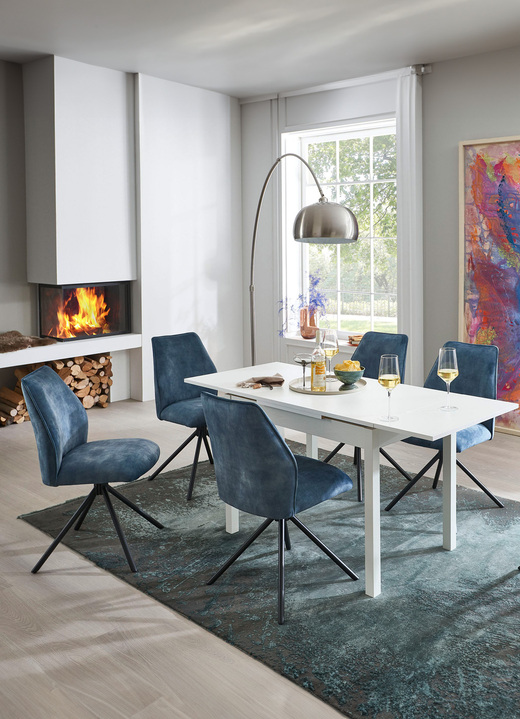 Sitzmöbel - Moderne Stühle, 2er-Set, in Farbe BLAU Ansicht 2