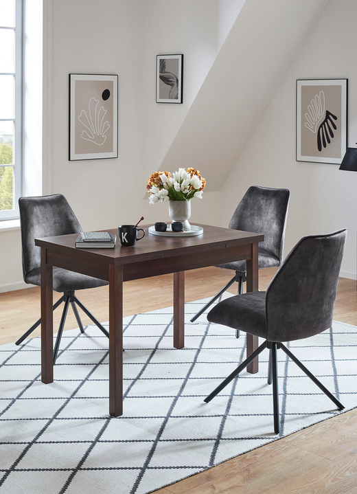 Sitzmöbel - Moderne Stühle, 2er-Set, in Farbe BLAU Ansicht 4