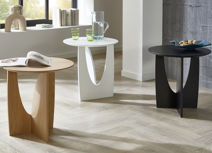 Kleinmöbel - Moderner Beistelltisch, in Farbe EICHE Ansicht 2