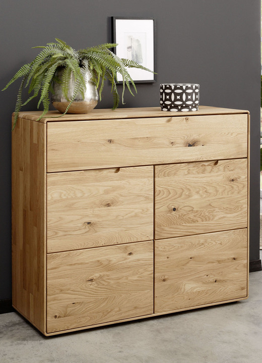 Sideboards & Kommoden - Fantastische Kommodenserie aus Massivholz, in Farbe WILDEICHE, in Ausführung 1-türig Ansicht 4