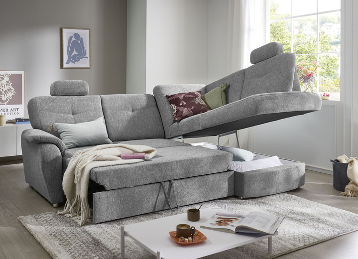 Funktions-Polstermöbel - Polsterecke mit Funktion, in Farbe BEIGE Ansicht 6