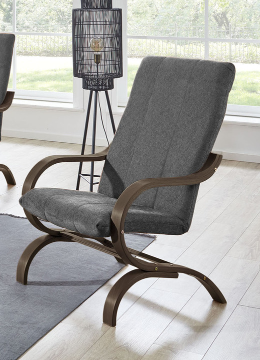 Polstermöbel - Formstabiler Sessel, in Farbe TERRA, in Ausführung Gestell Buche Ansicht 8