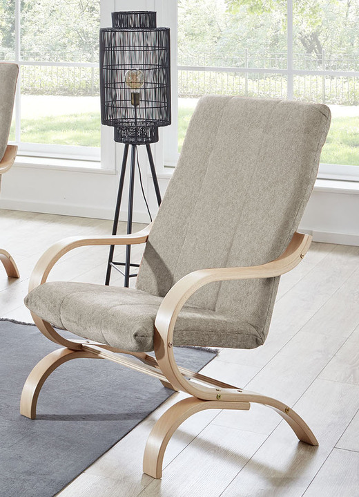 Polstermöbel - Formstabiler Sessel, in Farbe TERRA, in Ausführung Gestell Buche Ansicht 4