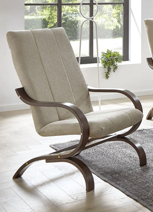 Polstermöbel - Formstabiler Sessel, in Farbe TERRA, in Ausführung Gestell Buche Ansicht 6