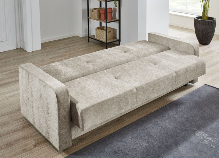 Schlafsofas - Schlafsofa mit Bettkasten Ansicht 11 Schlafsofas - Schlafsofa mit Bettkasten, in Farbe HELLGRAU Ansicht 11