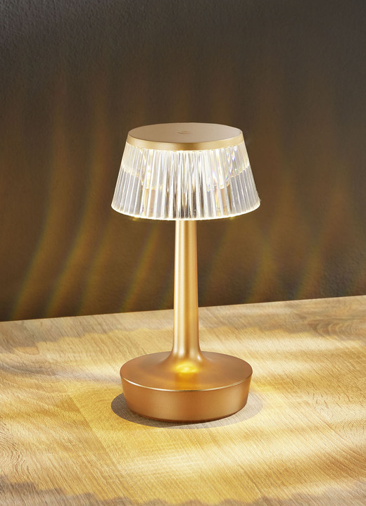 Lampen & Leuchten - LED-Tischleuchte mit Kristall-Effekt, in Farbe WEISS Ansicht 3