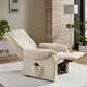 TV- & Relaxsessel - TV-Sessel auf Rollen – Farbe BEIGE – Ansicht 2 TV- & Relaxsessel - TV-Sessel auf Rollen, in Farbe GRAU-BRAUN, in Ausführung TV-Sessel, manuell verstellbar – Farbe BEIGE – Ansicht 2