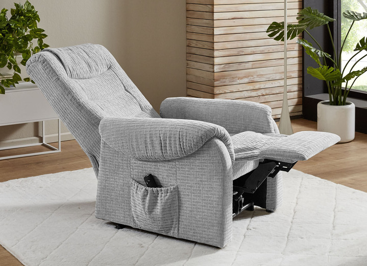 TV- & Relaxsessel - TV-Sessel auf Rollen Ansicht 15 TV- & Relaxsessel - TV-Sessel auf Rollen, in Farbe GRAU-BRAUN, in Ausführung TV-Sessel, manuell verstellbar Ansicht 15