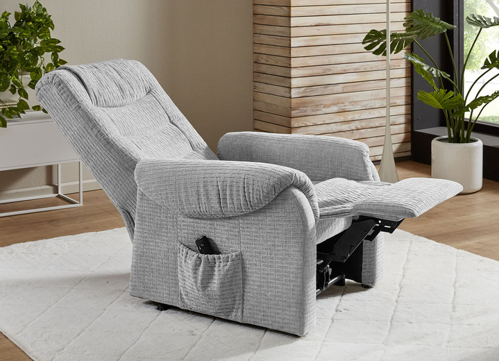 TV- & Relaxsessel - TV-Sessel auf Rollen Ansicht 6 TV- & Relaxsessel - TV-Sessel auf Rollen, in Farbe GRAU-BRAUN, in Ausführung TV-Sessel, manuell verstellbar Ansicht 6