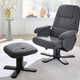 TV- & Relaxsessel - Relax-Sessel mit Hocker – Farbe ANTHRAZIT – Ansicht 1 TV- & Relaxsessel - Relax-Sessel mit Hocker, in Farbe BRAUN – Farbe ANTHRAZIT – Ansicht 1