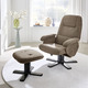 TV- & Relaxsessel - Relax-Sessel mit Hocker – Farbe BRAUN – Ansicht 1 TV- & Relaxsessel - Relax-Sessel mit Hocker, in Farbe BRAUN – Farbe BRAUN – Ansicht 1