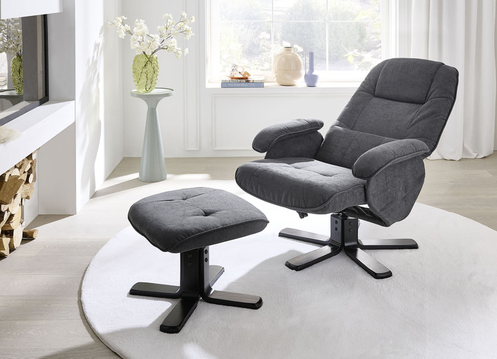 TV- & Relaxsessel - Relax-Sessel mit Hocker Ansicht 4 TV- & Relaxsessel - Relax-Sessel mit Hocker, in Farbe BRAUN Ansicht 4