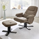 TV- & Relaxsessel - Relax-Sessel mit Hocker – Farbe BRAUN – Ansicht 2 TV- & Relaxsessel - Relax-Sessel mit Hocker, in Farbe BRAUN – Farbe BRAUN – Ansicht 2