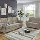 Funktions-Polstermöbel - Klassische Polstermöbel mit hochwertigem Bezug – Farbe TAUPE – Ansicht 1 Funktions-Polstermöbel - Klassische Polstermöbel mit hochwertigem Bezug, in Farbe GRAU-BRAUN, in Ausführung Dreisitzer – Farbe TAUPE – Ansicht 1