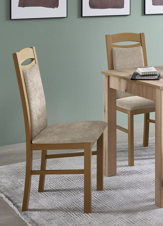 Sitzmöbel - Zeitlose Esszimmermöbel, in Farbe EICHE ARTISAN-BEIGE, in Ausführung Stühle, 2er-Set Ansicht 1