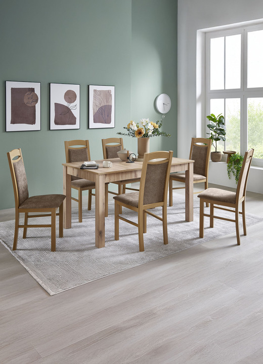 Sitzmöbel - Zeitlose Esszimmermöbel Ansicht 2 Sitzmöbel - Zeitlose Esszimmermöbel, in Farbe EICHE ARTISAN-BEIGE, in Ausführung Stühle, 2er-Set Ansicht 2