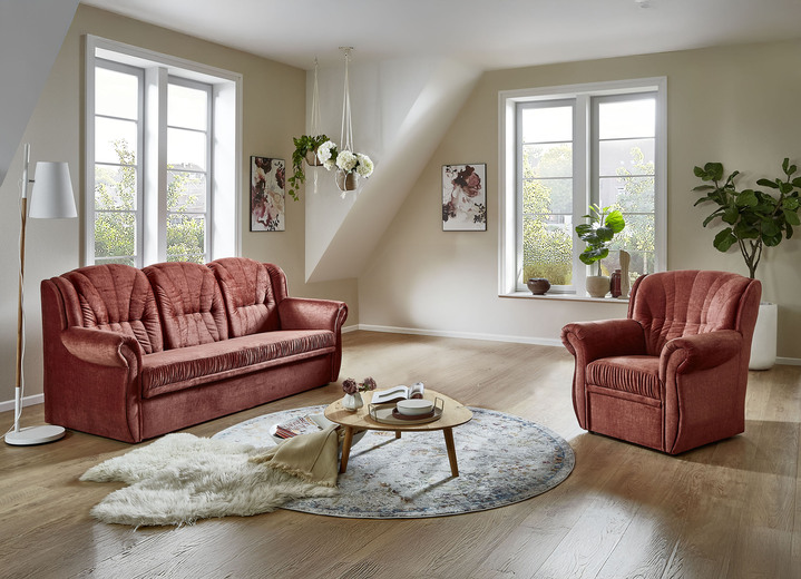 Funktions-Polstermöbel - Klassische Polstermöbel, in Farbe KORALLE, in Ausführung Sessel Ansicht 22