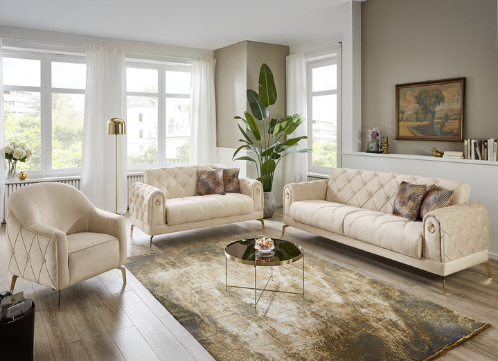 Funktions-Polstermöbel - Polstermöbel, in Farbe CREME, in Ausführung Sessel Ansicht 1
