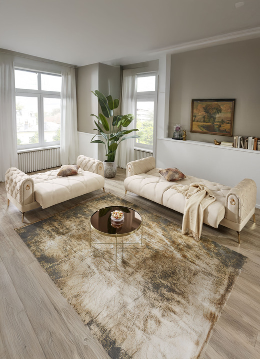 Funktions-Polstermöbel - Polstermöbel, in Farbe CREME, in Ausführung Polstergruppe mit Sessel Ansicht 3