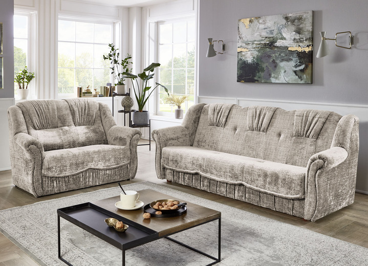 Polstermöbel - Bequeme Polstermöbel, in Farbe BRAUN, in Ausführung Zweisitzer Ansicht 5