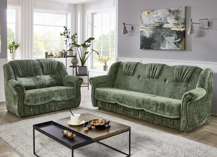 Polstermöbel - Bequeme Polstermöbel, in Farbe BRAUN, in Ausführung Zweisitzer Ansicht 2