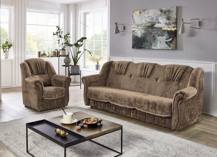 Polstermöbel - Bequeme Polstermöbel, in Farbe BRAUN, in Ausführung Zweisitzer Ansicht 10