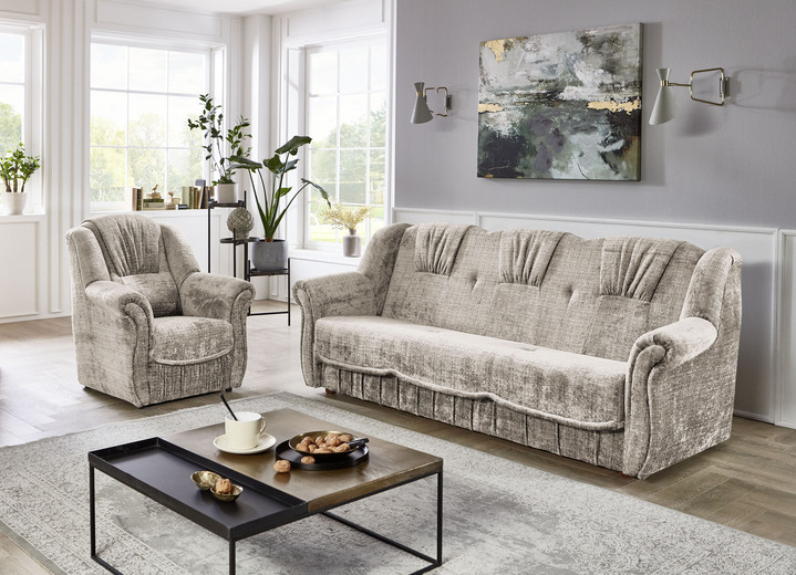 Polstermöbel - Bequeme Polstermöbel, in Farbe BRAUN, in Ausführung Zweisitzer Ansicht 9