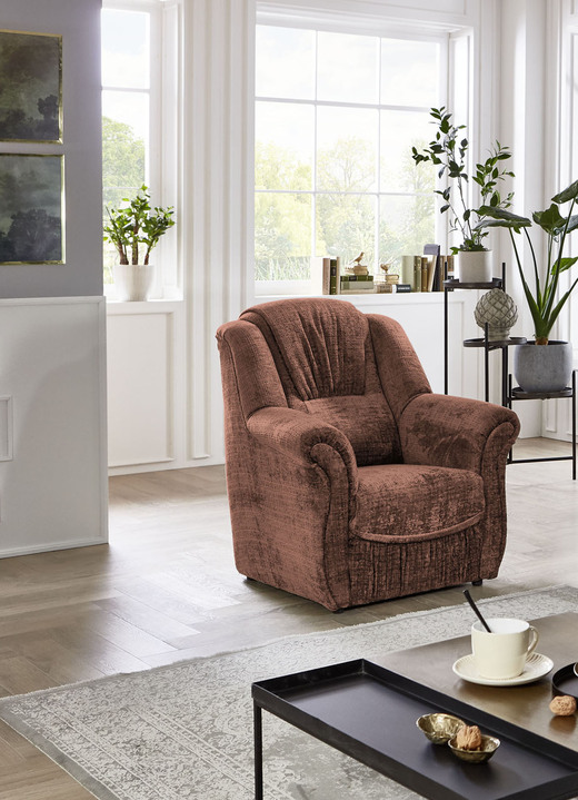 Polstermöbel - Bequeme Polstermöbel, in Farbe BRAUN, in Ausführung Zweisitzer Ansicht 20