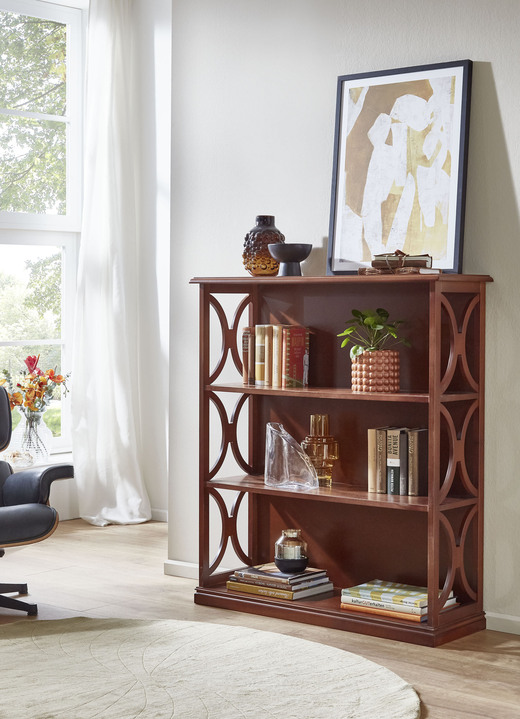 Regale & Schränke - Regale mit italienischem Charme, in Farbe NUSSBAUM, in Ausführung Regal, klein Ansicht 1