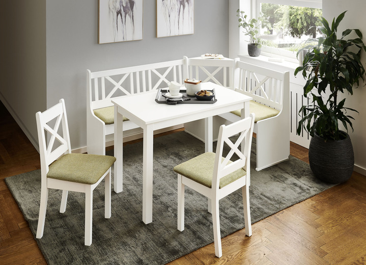 Essgruppen - Esszimmermöbeln Ansicht 2 Essgruppen - Esszimmermöbeln, in Farbe WEISS-BEIGE, in Ausführung Stühle, 2er-Set Ansicht 2